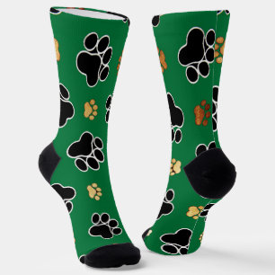 Schwarz-braune Luxus-Hundepfote  Socken