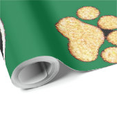 Schwarz-bräunliche Hundekuchen Geschenkpapier (Rolleneckpunkt)