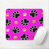 Schwarz-bräunliche Hundekuh druckpink Mousepad (Mit Mouse)