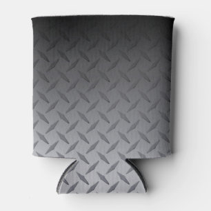 Schwarz-Bright Steel Diamond Plattenkunstmuster Dosenkühler