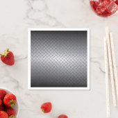 Schwarz-Bright Steel Fade Diamondplate Muster Serviette (Beispiel)