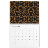 Schwarz-Bronze-Kalender Kalender (Feb 2027)