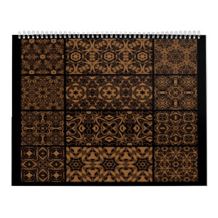 Schwarz-Bronze-Kalender Kalender
