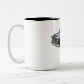 Schwarz-Chevrolet-Lieferwagen 1956 Zweifarbige Tasse (Links)