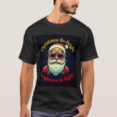 Schwarz | Christmas | Santa Claus | Schöne T-Shirt (Vorderseite)