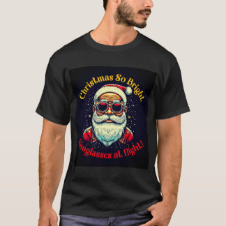Schwarz | Christmas | Santa Claus | Schöne T-Shirt