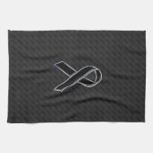 Schwarz-Chrome-Stil-Band-Bewusstsein Handtuch (Horizontal)