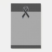 Schwarz-Chrome-Stil-Band-Bewusstsein Post-it Klebezettel (Vorderseite)