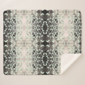 Schwarz-Creme-Streifen Sherpadecke (Vorderseite (Horizontal))