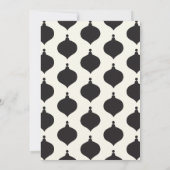 Schwarz + Creme Vintag froh und verheiratete Weihn Ankündigung (Rückseite)