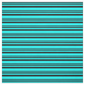 Schwarz-Cyan-farbiges Linse/Streifenmuster Stoff (Muster)