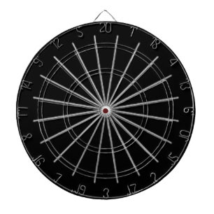 Schwarz Dartscheibe