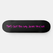 Schwarz, das ist nur die Art, wie Jonas Fans rolle Skateboard (Horizontal)