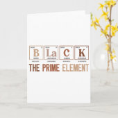 Schwarz Das Prime Element Schwarze Geschichte Mona Karte (Gelbe Blume)