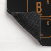 Schwarz Das Primelement Mousepad (Ecke)