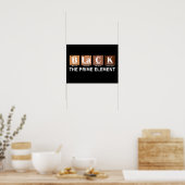 Schwarz: Das Primelement Poster (Küche)