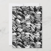 Schwarz | Dashed Modern Foto Abschluss Ankündigung (Rückseite)