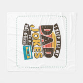 Schwarz - Der beste Vater des Vaters in der Welt Fleecedecke (Vorderseite (Horizontal))