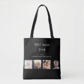 Schwarz der Foto-Collage Tasche (Vorderseite)