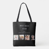 Schwarz der Foto-Collage Tasche (Rückseite)