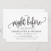 Schwarz der Nacht vor Einladung (Vorne/Hinten)