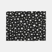 Schwarz der weißen Sterne Fleecedecke (Vorderseite (Horizontal))