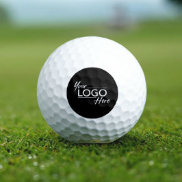 Schwarz des modernen Firmenlogos Golfball