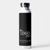 Schwarz des modernen Firmenlogos Trinkflasche (Links)