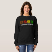 Schwarz des Prime-Element Periodic Table Black His Sweatshirt (Vorne ganz)