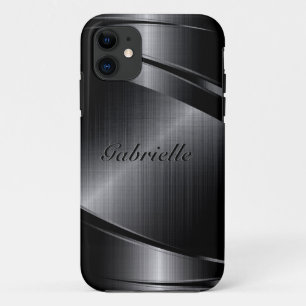 Schwarz-Design lackierte Aluminium-Optik Case-Mate iPhone Hülle