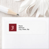 Schwarz-Diagonal-Streifen-Adresse für Monogramm (Insitu)