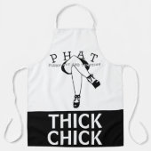 schwarz dicker Kick Klumpen heiß und verführerisch Schürze (Vorderseite)