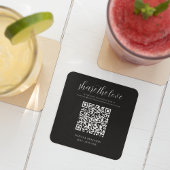 Schwarz | Die Liebe teilen | Hochzeit Rechteckiger Pappuntersetzer