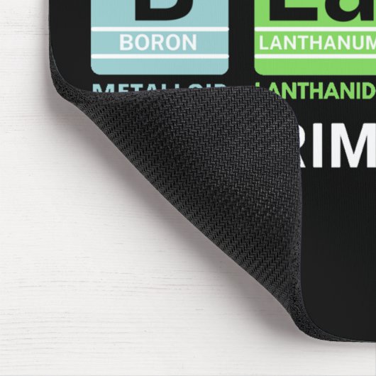 Schwarz: Die schwarze Vorgeschichte des Prime-Elem Mousepad (Ecke)