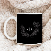 Schwarz-Distinguelles Monogramm Kaffeetasse