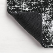 Schwarz-Distressiv-Look Mousepad (Ecke)