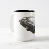 Schwarz-Dodge-LadegerätKaffeetasse 1967 Zweifarbige Tasse (Vorderseite Links)