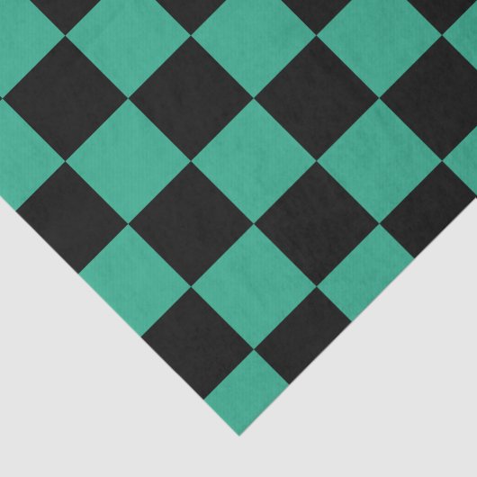 Schwarz-Dschungelgrün Seidenpapier (Ausschnitt)