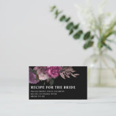 Schwarz-Dunkel-Moody-Brautparty gemeinsam mit eine Begleitkarte (Stehend Vorderseite)