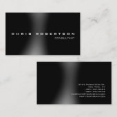 Schwarz-Dunkelgrau attraktive, charmante Visitenka Visitenkarte (Vorne/Hinten)