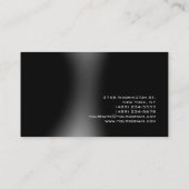 Schwarz-Dunkelgrau attraktive, charmante Visitenka Visitenkarte (Rückseite)