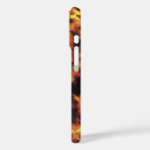 Schwarz Dunkelgrau Mit Monogramm Tortoiseshell Case-Mate iPhone Hülle (Rückseite / Links)