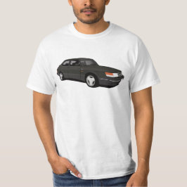 Schwarz/Dunkelgrau SAAB 900 Turbo 16 Aero Coupé T-Shirt