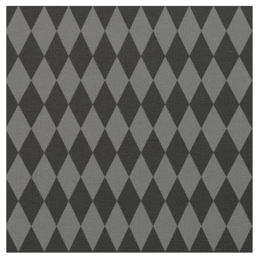 Schwarz & Dunkelgraue Harlekin-Diamanten Stoff (Nahaufnahme)