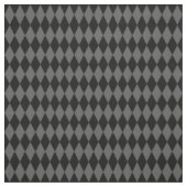 Schwarz & Dunkelgraue Harlekin-Diamanten Stoff (Muster)