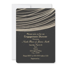 Schwarz Dunkle Nacht Himmel & String Lights Einlad