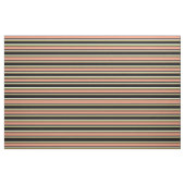 Schwarz, Dunkler Lachs, Grün und Beige-Muster Stoff (Fat Quarter (45,7 x 55,9 cm))