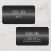 Schwarz-Edelstahlaussehen Visitenkarte (Vorne/Hinten)