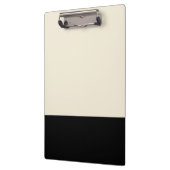 Schwarz-Eggshell-Farbblock-Zwischenablage Klemmbrett (Links)