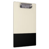 Schwarz-Eggshell-Farbblock-Zwischenablage Klemmbrett (Rechts)